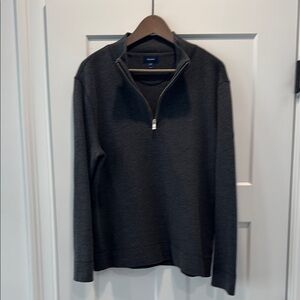 Men's Façonnable Gray Half-Zip Sweater